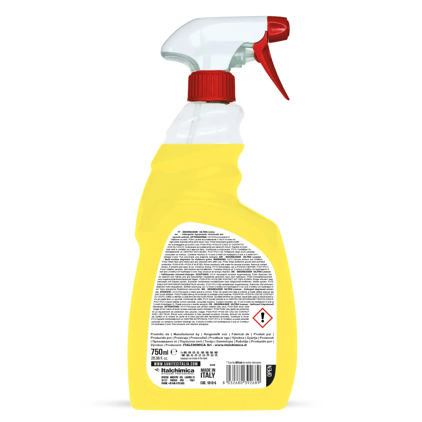 Ultra Limone - Degresant profesional 750 ml - 1810