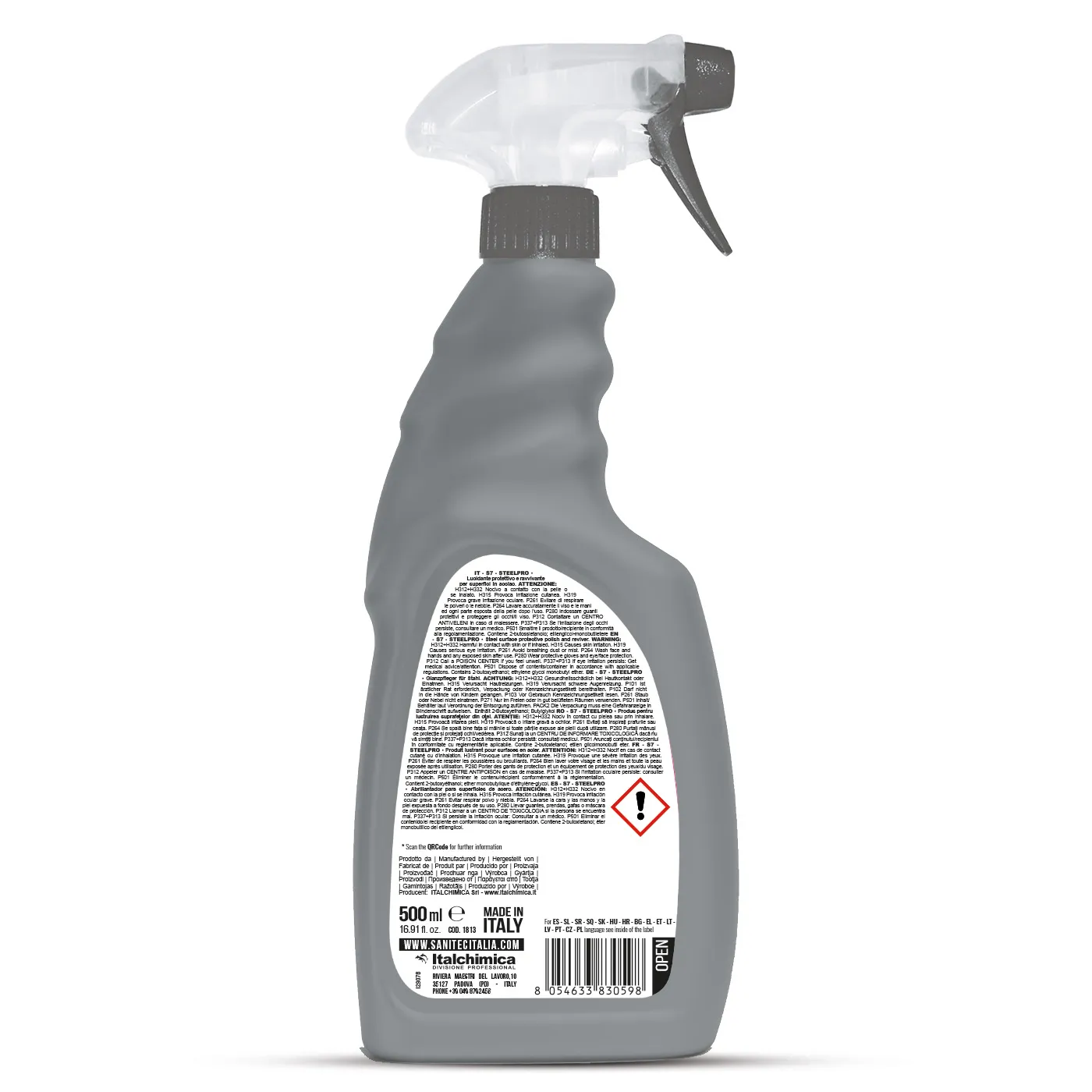 S7 Steel Pro - Agent de lustruire pentru suprafeţele din oţel 500 ml - 1813