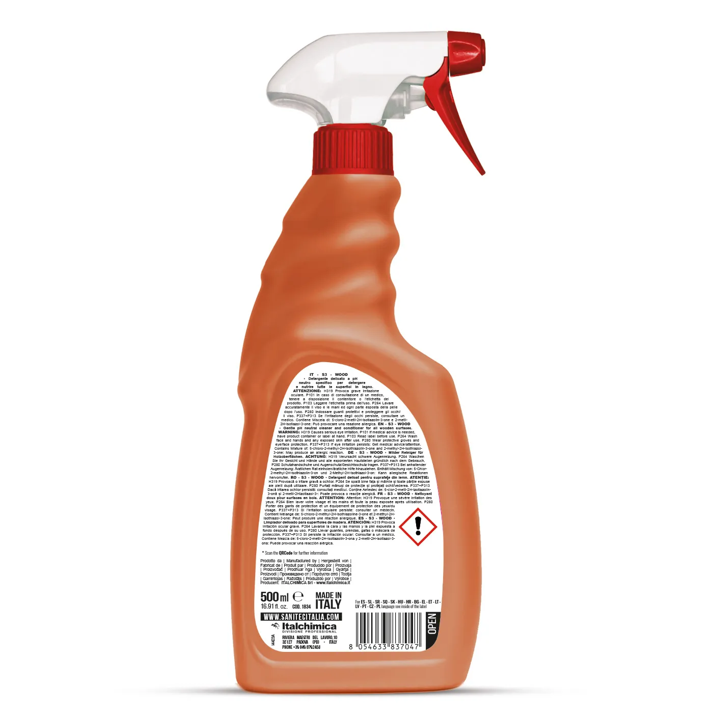 Specifico Legno - Detergent pentru suprafeţe din lemn 500 ml - 1834