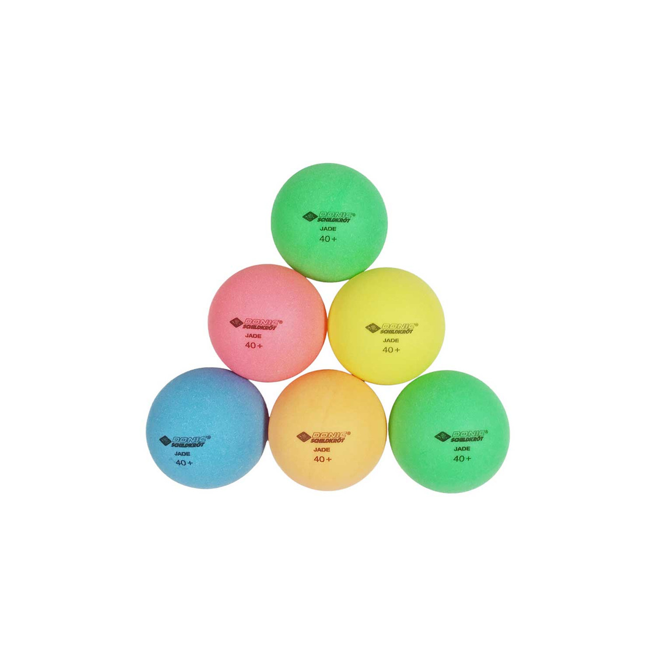 Minge tenis de masa (6 buc.) Donic Colour Popps Poly 40+ (11882)