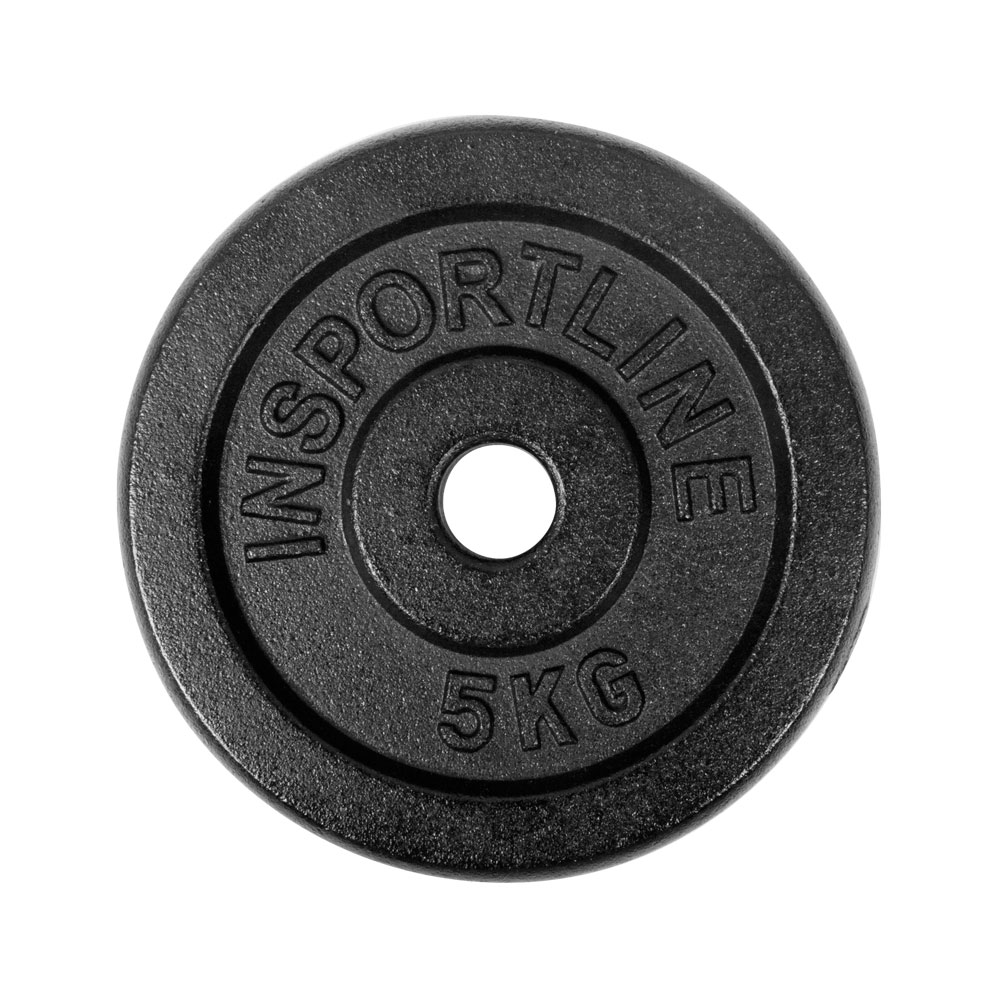 Disc din metal 5 kg, d=30 mm inSPORTline Castblack 744 (12096)