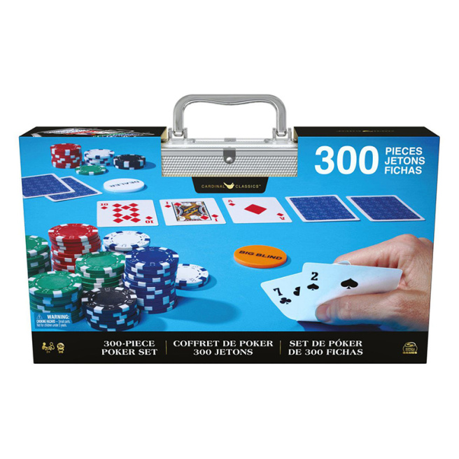Joc de masa "Poker" (300 jetoane, servieta aluminiu) 58832 (12224)