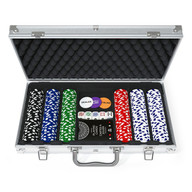 Joc de masa "Poker" (300 jetoane, servieta aluminiu) 58832 (12224)