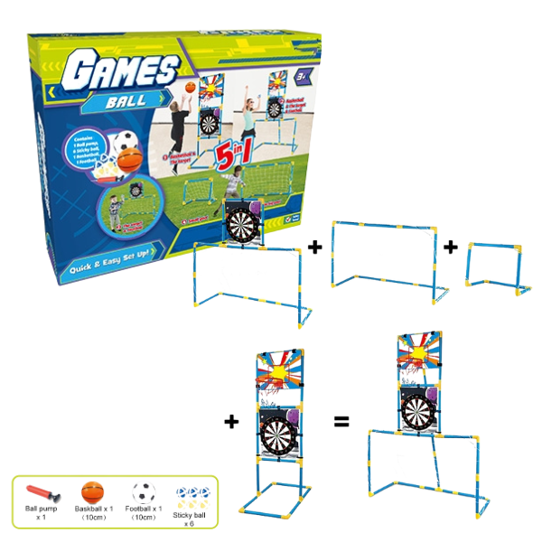 Set sportiv 5 in 1 "Minge si jocuri" J1300 (12426)