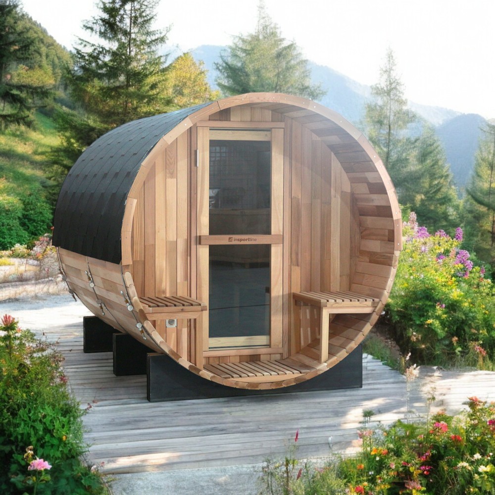 Sauna din cedru pt 6 persoane inSPORTline Viduor 600 IN27406