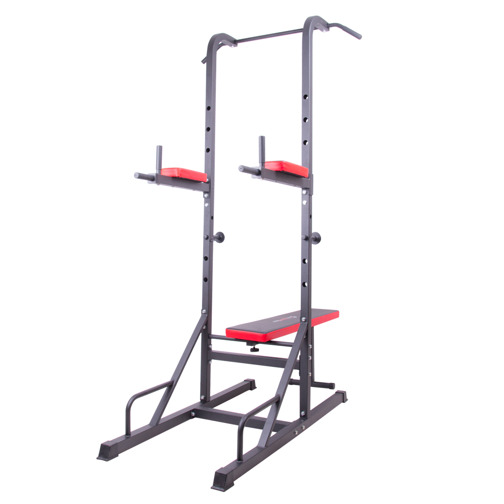 Set aparat Power Tower (max. 120 kg) + bara + discuri 12433/20597 (12561)