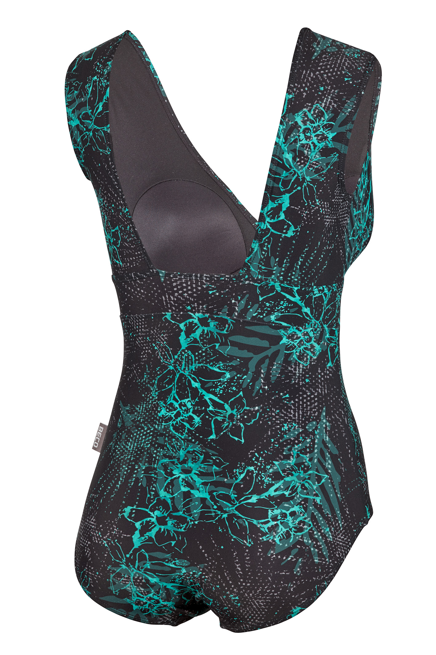 Costum de baie pt femei m.40 D-cup Beco Mint Flowers 374 (12615)