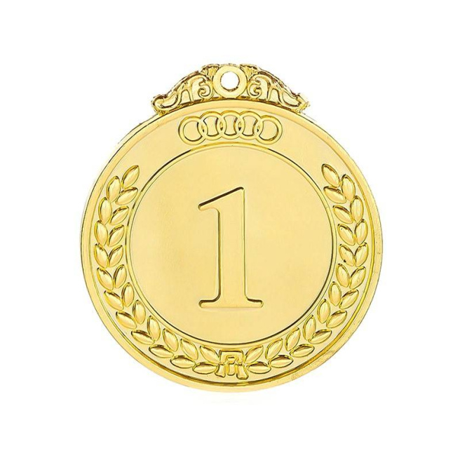 Медаль золотая за 1 место, d=5 см OOOOO Olimpica 2111 (12768)