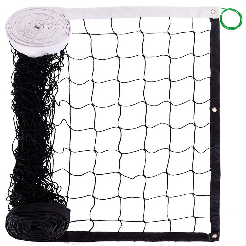Plasa volei cu fir 9.5x1 m, 10x10 cm C-5640 black-white (12852)