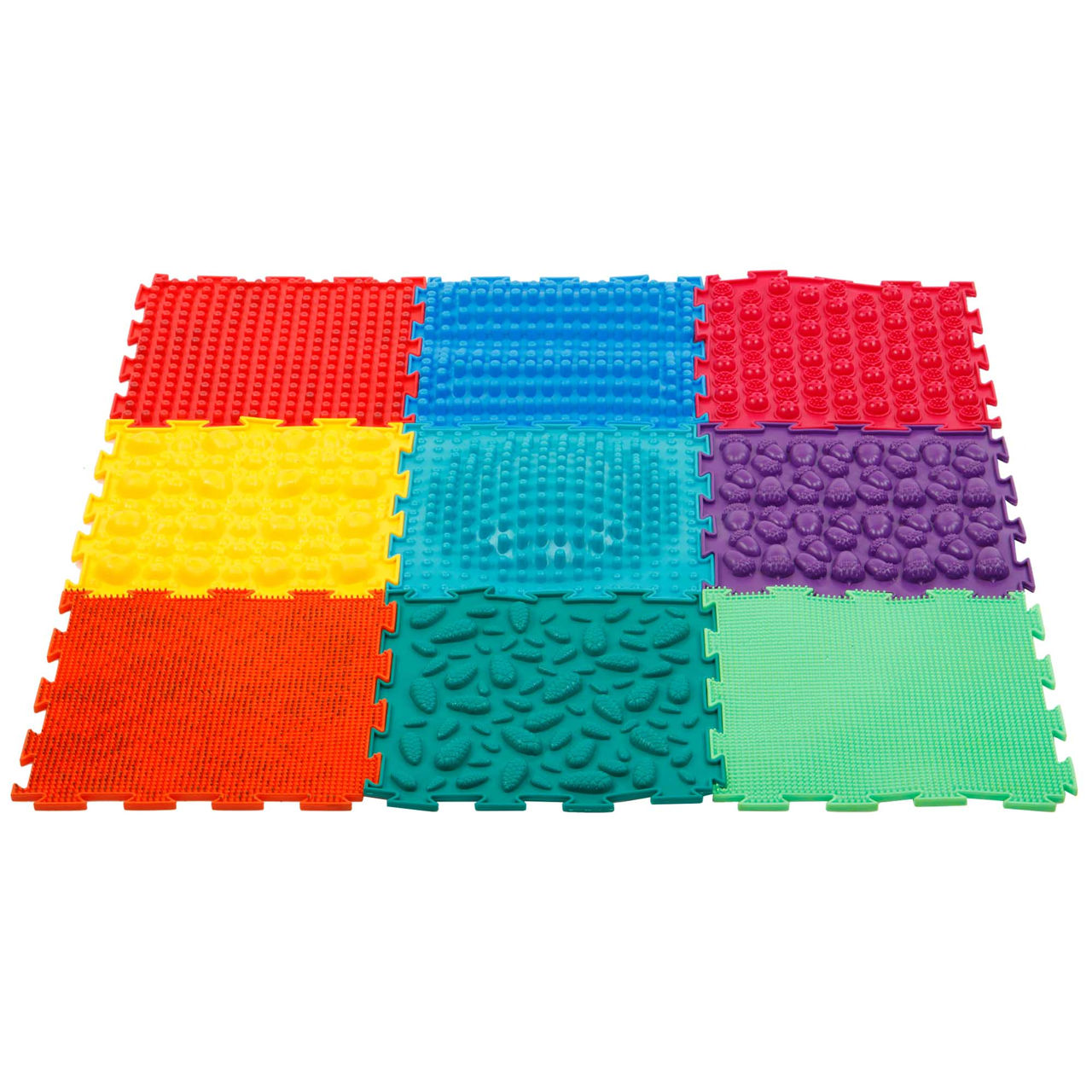 Covoras masaj picioare / Ortopazl "Assorti" (10 buc.) FI-9740 (11442)