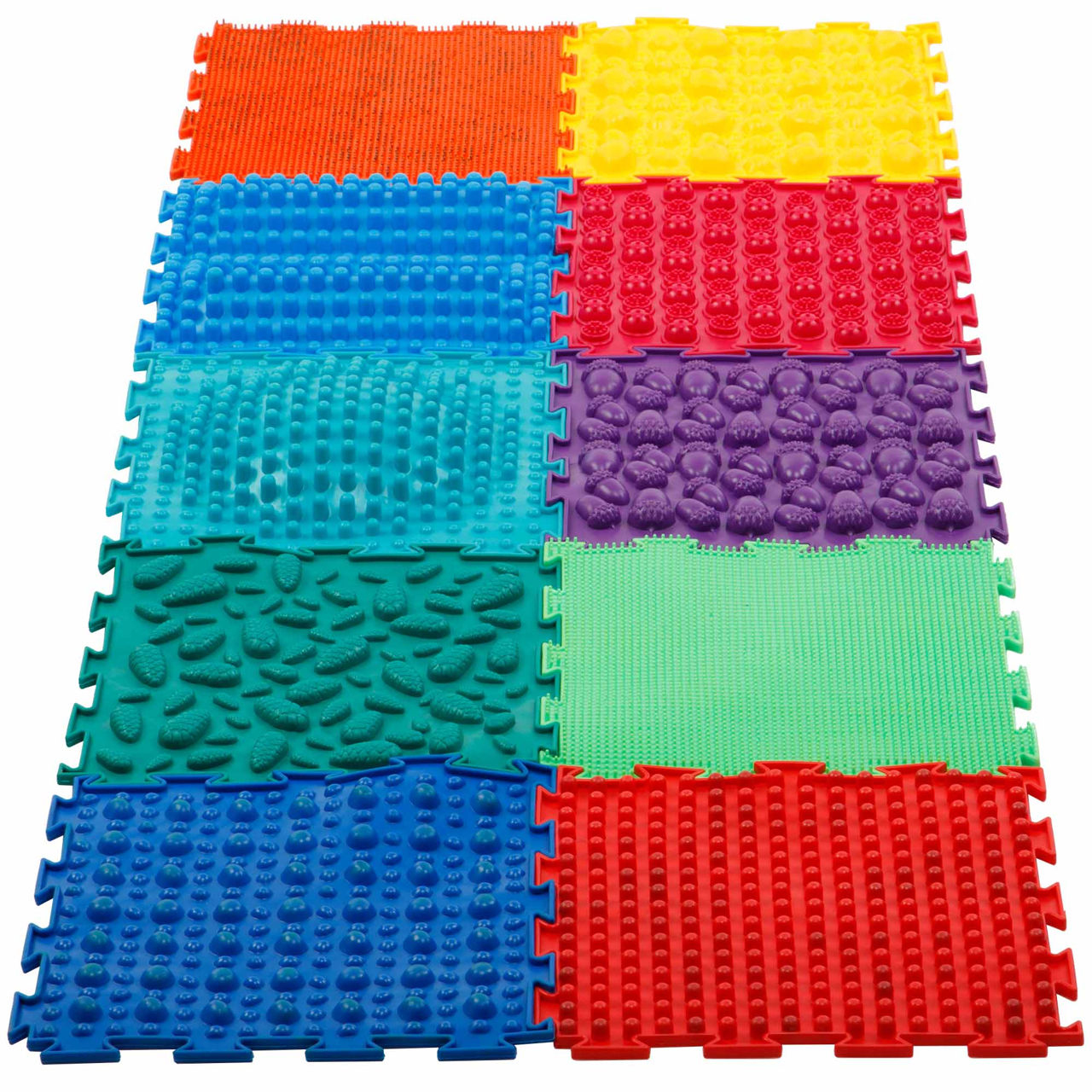Covoras masaj picioare / Ortopazl "Assorti" (10 buc.) FI-9740 (11442)