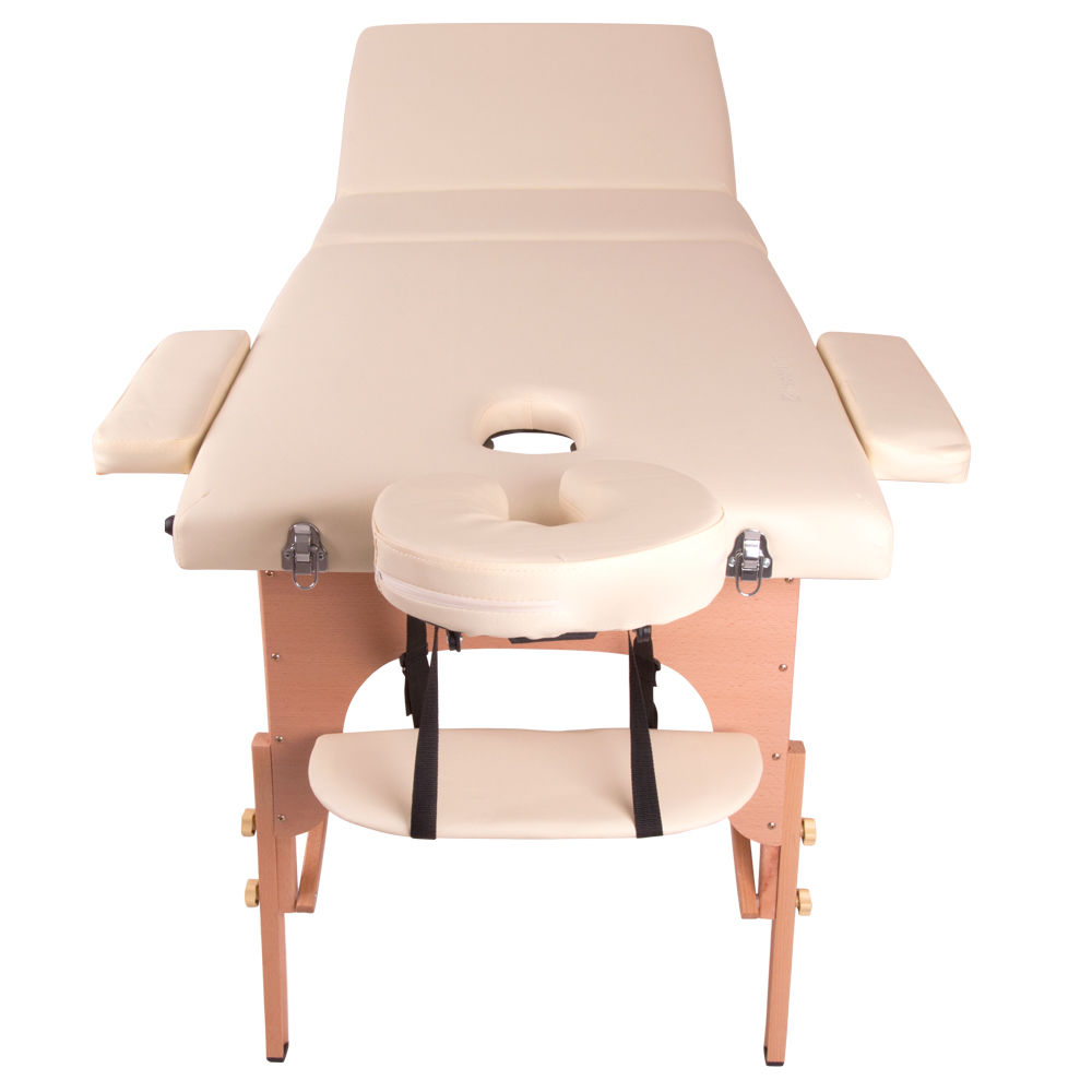 Masa pt masaj din lemn (max. 250 kg) inSPORTline Japane 9408 beige (775)