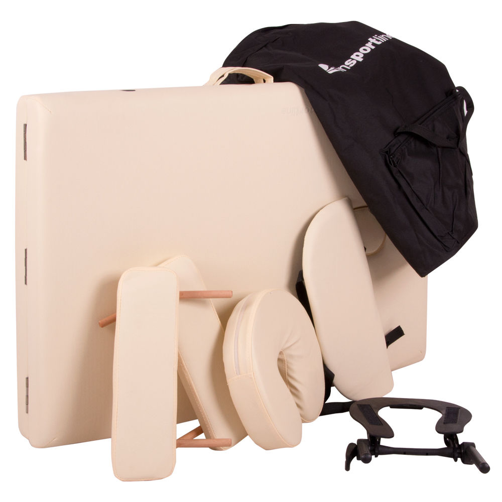 Masa pt masaj din lemn (max. 250 kg) inSPORTline Japane 9408 beige (775)