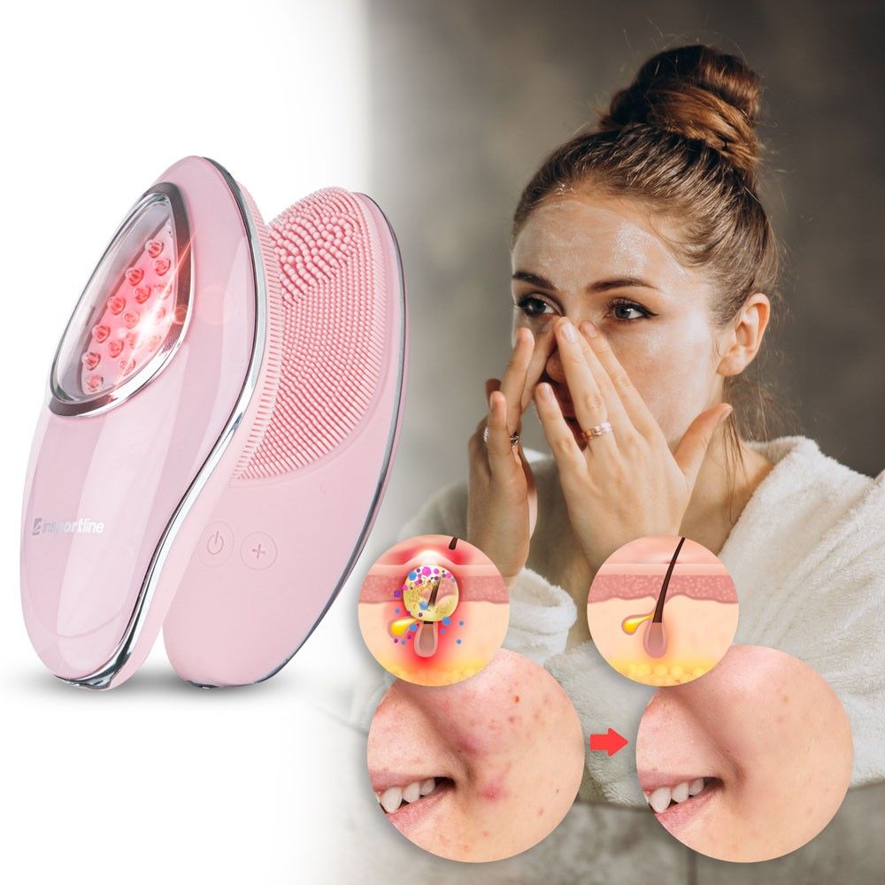 Perie de curatare faciala sonica cu LED inSPORTline 23081 (5981)