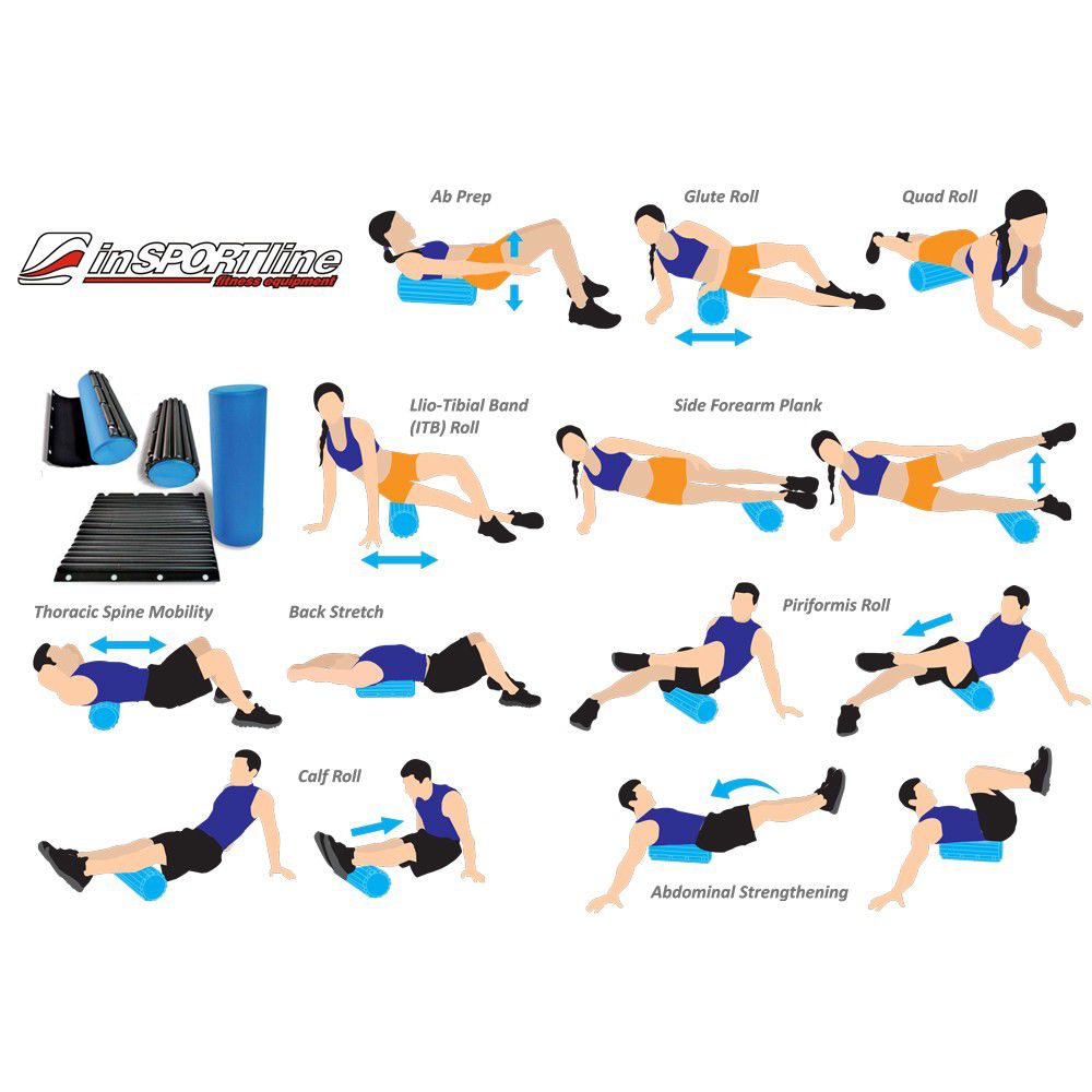 Pilates rol 45х15 cm inSPORTline Evar 6452 (3046)