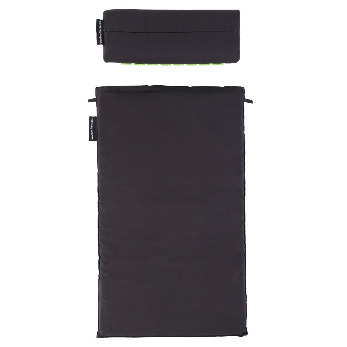 Saltea acupunctura 74x42 cm + perna HMS AKM03 17-44-303 black / green (4142)