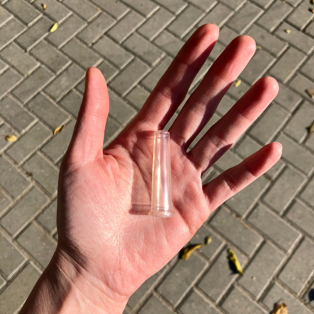 Банка силиконовая массажная (мини, для лица и век) 1.5х5 см 10075 (7458)