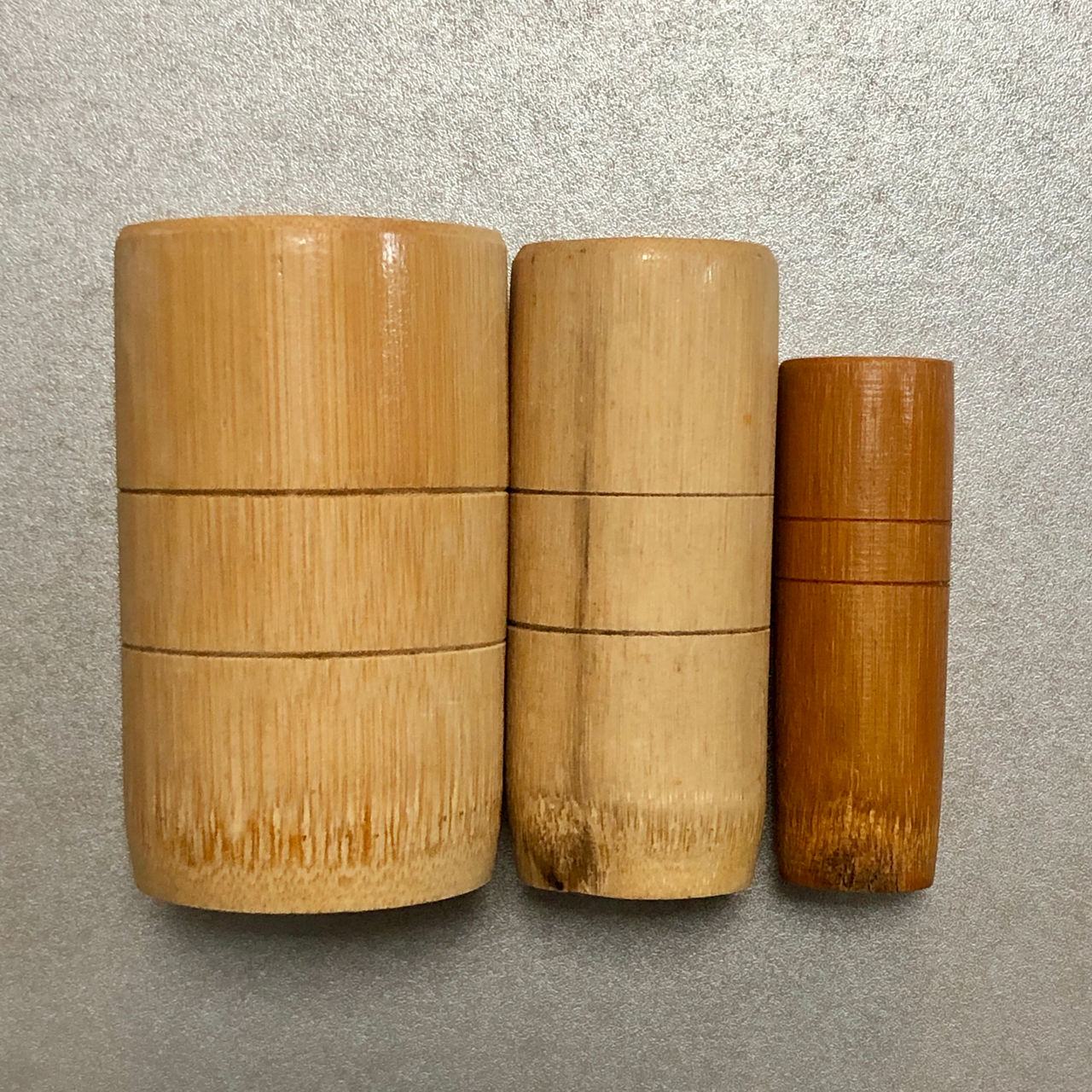 Баночки бамбуковые (3 шт.) (7583)