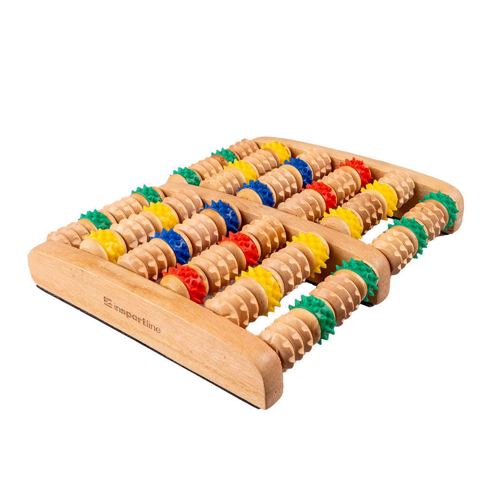 Aparat masaj picioare din lemn (12 role) inSPORTline Ilonpi 25948 (10907)