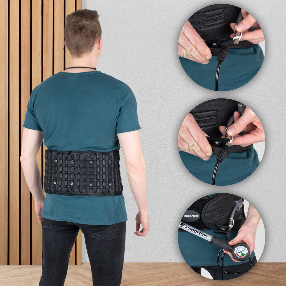 Centura decompresie XL inSPORTline Lombara 23195 (6802)