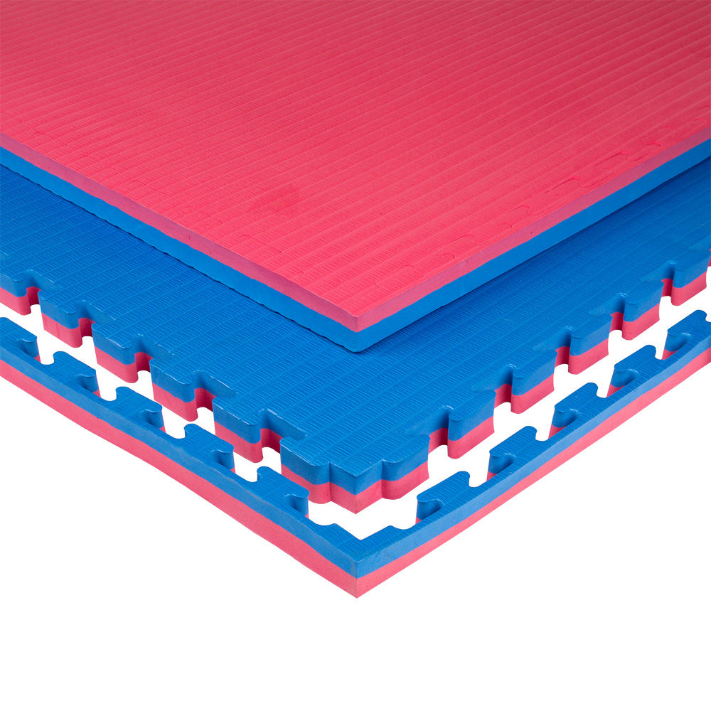 Tatami mat Eva Puzzle 1x1 m, 4 cm, 80 kg/m3 inSPORTline Malmeida 25287-2 red-blue (10248)