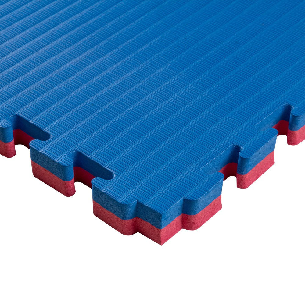Tatami mat Eva Puzzle 1x1 m, 4 cm, 80 kg/m3 inSPORTline Malmeida 25287-2 red-blue (10248)