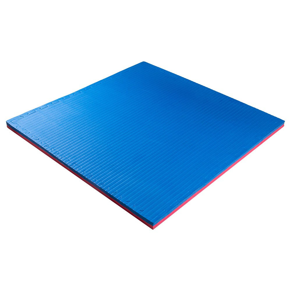 Tatami mat Eva Puzzle 1x1 m, 4 cm, 80 kg/m3 inSPORTline Malmeida 25287-2 red-blue (10248)