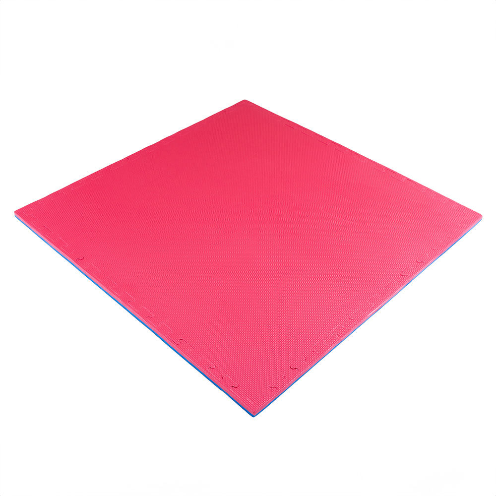 Tatami mat Eva Puzzle 1x1 m, 2 cm, 80 kg/m3 inSPORTline Sazegul 25874-2 red-blue (10247)