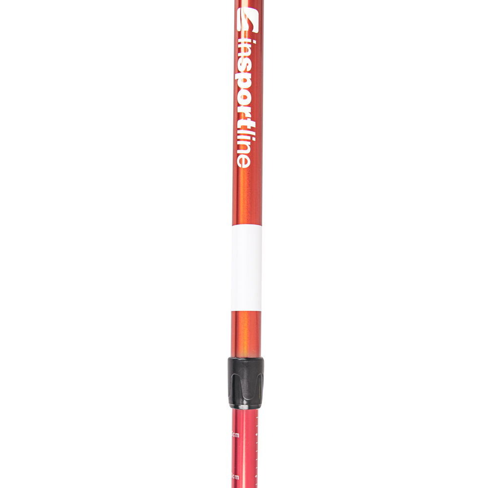 Baston trekking (1 buc.) 67-135 cm inSPORTline Altiplano 100 13151 red (2889)