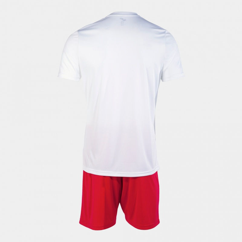Forma fotbal (maiou + pantaloni scurti) XXS Joma Phoenix II white / red (11548)