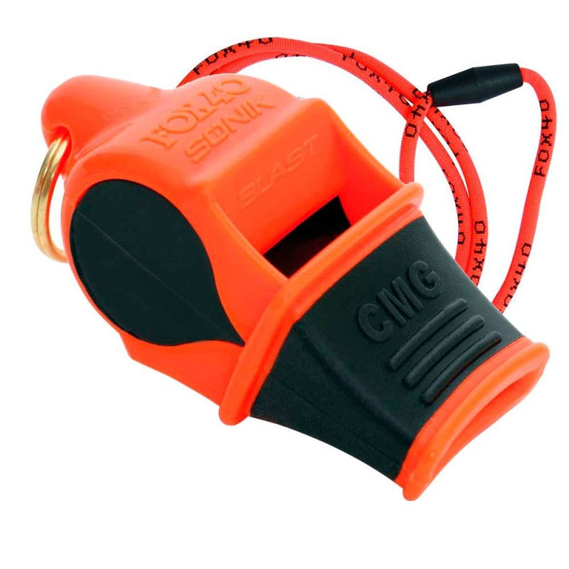 Fluier cu fir (120 dB) Fox40 Sonik Blast CMG Orange/Black 9203-3308 (10012)