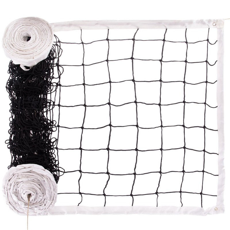 Plasa volei cu fir 9.5х1 m, 12x12 cm C-6390 black-white (8955)