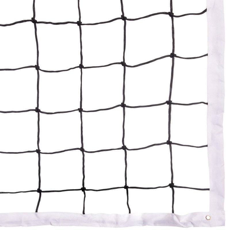 Plasa volei cu fir 9.5х1 m, 12x12 cm C-6390 black-white (8955)