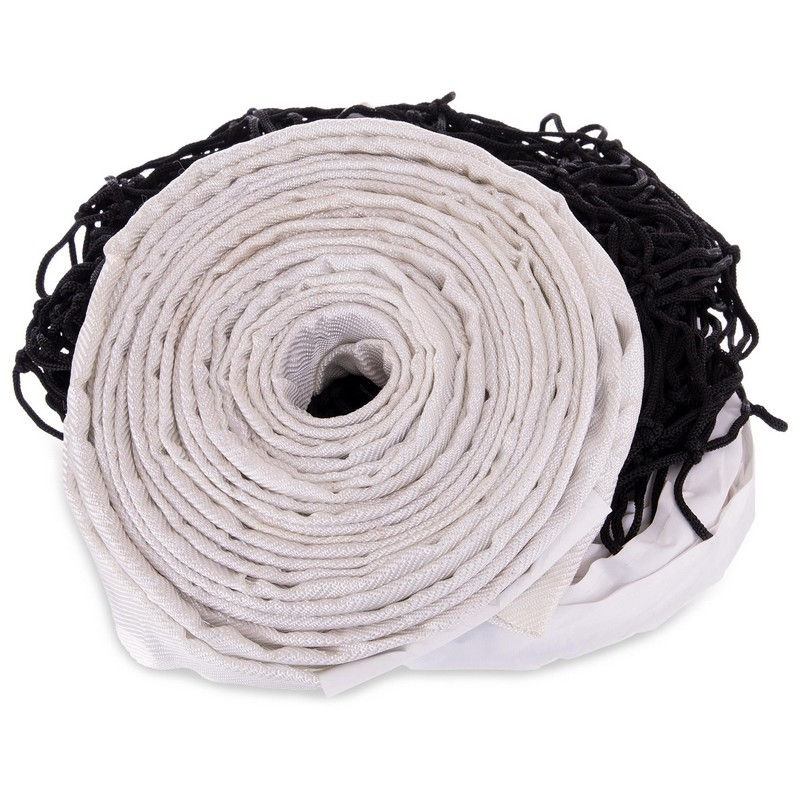 Plasa volei cu fir 9.5х1 m, 12x12 cm C-6390 black-white (8955)