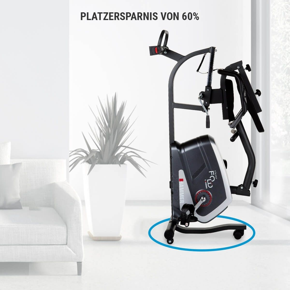 Bicicleta orizontala 4854 Hammer Clever Fold RC5 (4237)