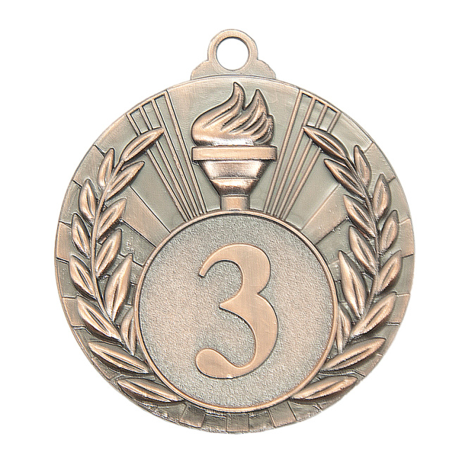 Medalie din bronza pt loc 3, d=5 cm, universal (7072)