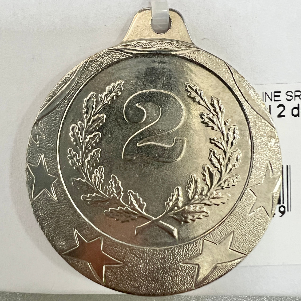 Medalie locul 2, argint (1 buc.) d=4 cm (214)