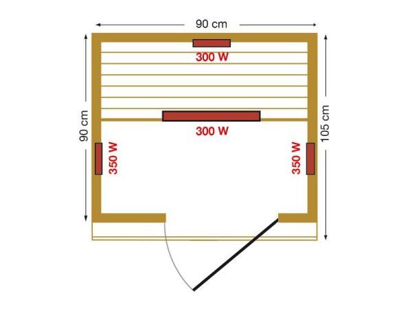 Sauna cu infrarosu "Arawa" 3EXX0512 (5277)