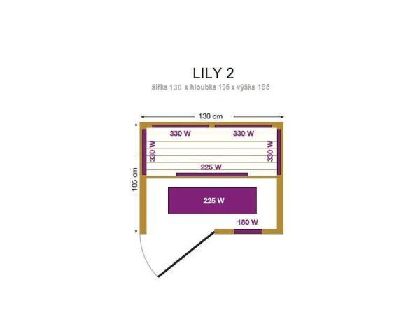 Sauna cu infrarosu "Lily 2" 3EXX0509