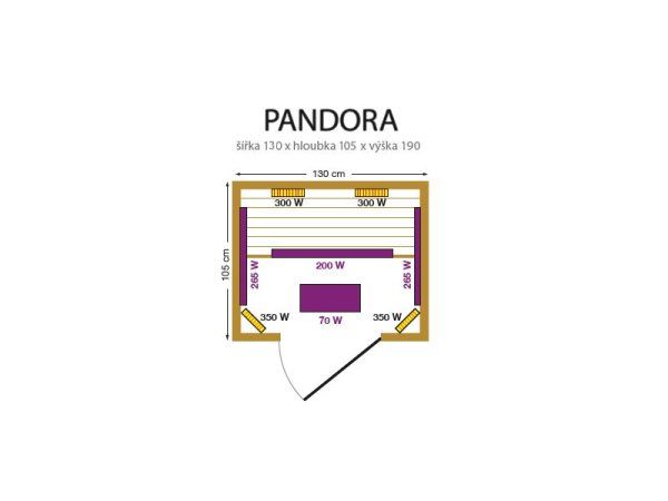 Sauna cu infrarosu "Pandora" 3EXX0516