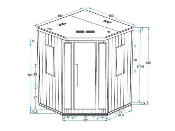 Sauna cu infrarosu "Salome" 3EXX0511