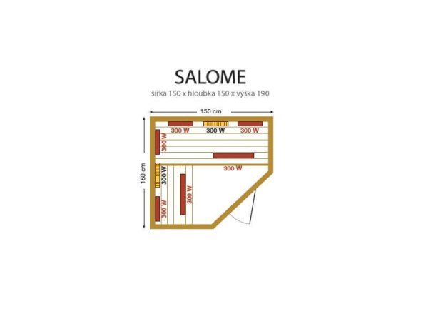 Sauna cu infrarosu "Salome" 3EXX0511