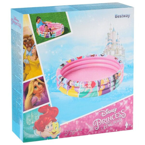 Бассейн надувной 122x25 см, 140 л, 2+ Disney Princess 91047 (9475)