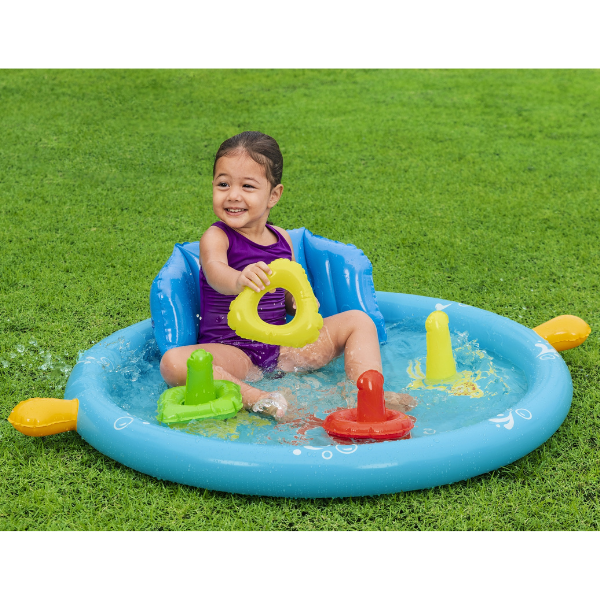 Piscina gonflabila cu baldachin 115x89x76 cm, 45 l BestWay 52568 (11057)
