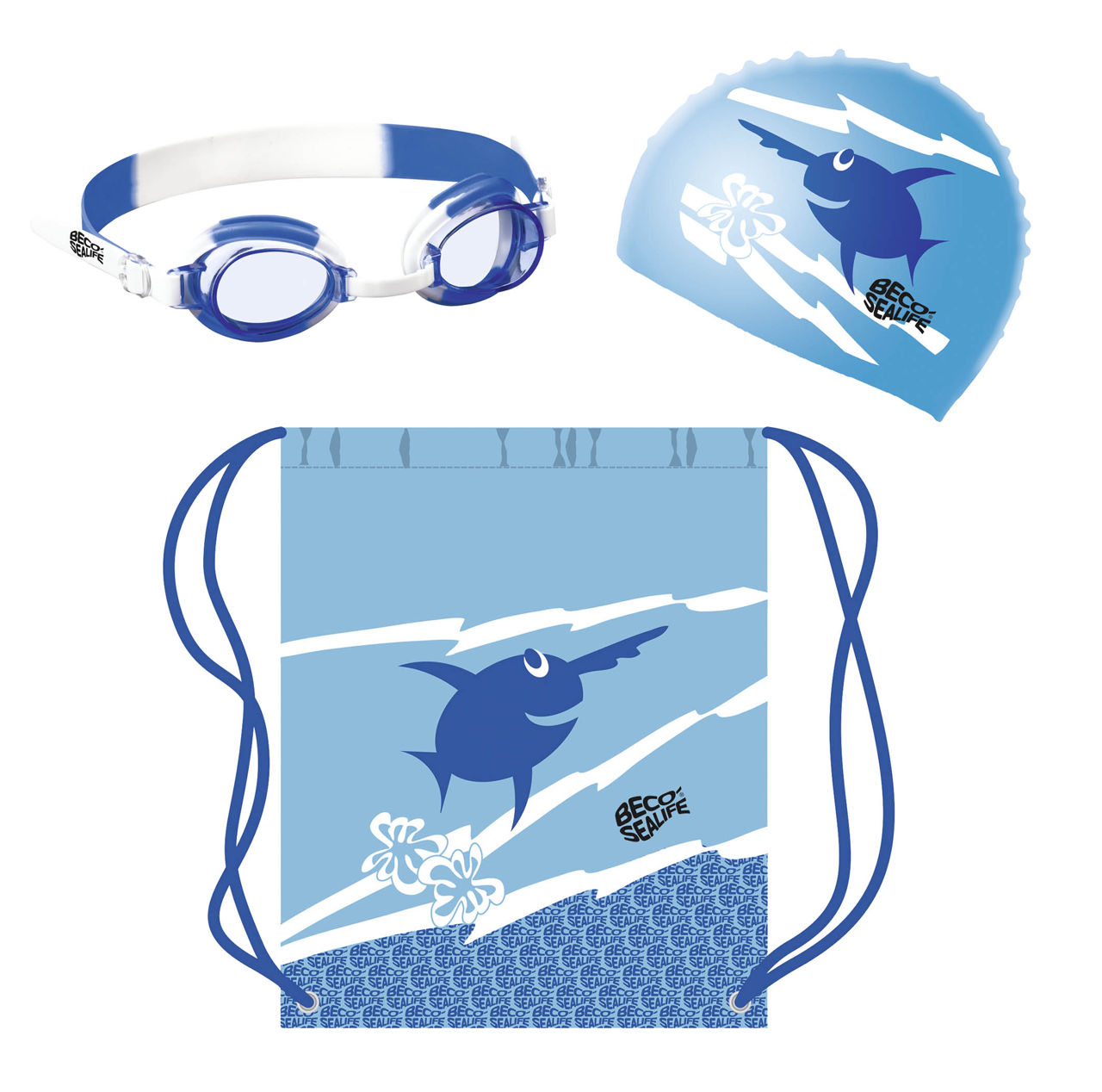 Set inot pt copii (ochelari + casca + geanta) Beco Sealife 96054 (7173)