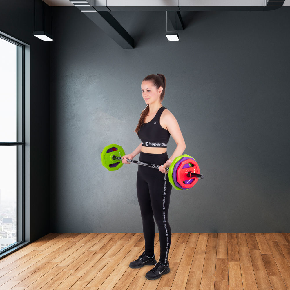 Body Pump set (bara + discuri) 20 kg inSPORTline 21699 (6557)