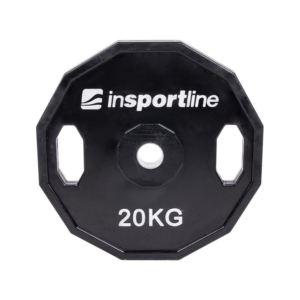 Disc din metal cauciucat cu manere 20 kg, d=30 mm inSPORTline Ruberton 15893 (5210)