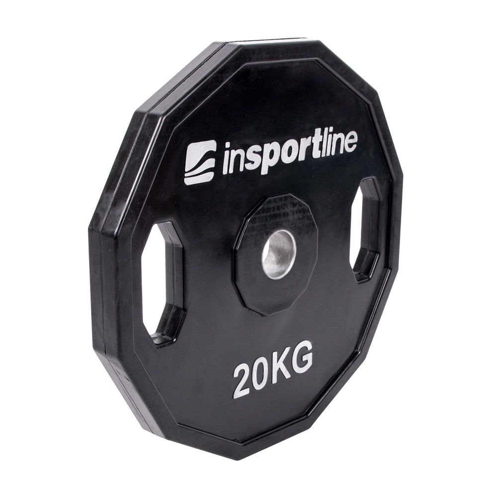 Disc din metal cauciucat cu manere 20 kg, d=30 mm inSPORTline Ruberton 15893 (5210)