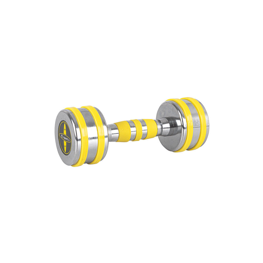 Gantera cromata (1 buc.) 5 kg inSPORTline Yellsteel 20835 (5214)