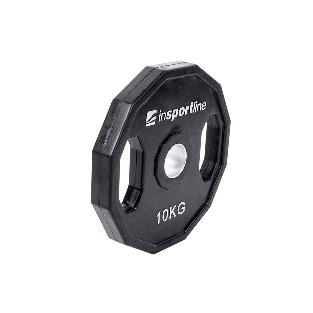 Disc din metal cauciucat cu manere 10 kg, d=50 mm inSPORTline Ruberton 15898 (3578)